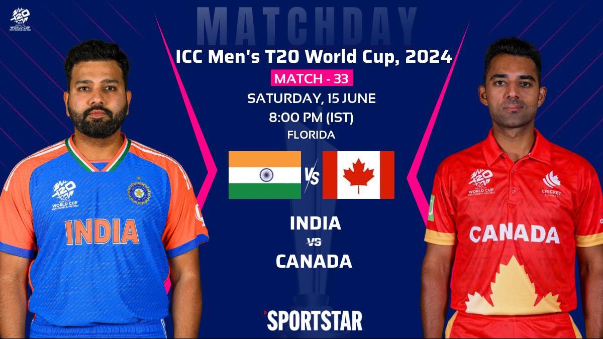 India vs Canada Live Score, T20 World Cup 2024: Wet outfield delays toss in IND vs CAN; Inspection at 8:00 PM IST; Florida weather updates